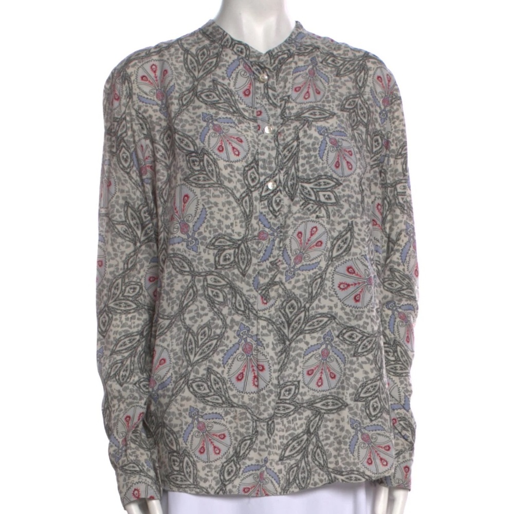 Isabel Marant - Paisley Print Crew Neck Blouse